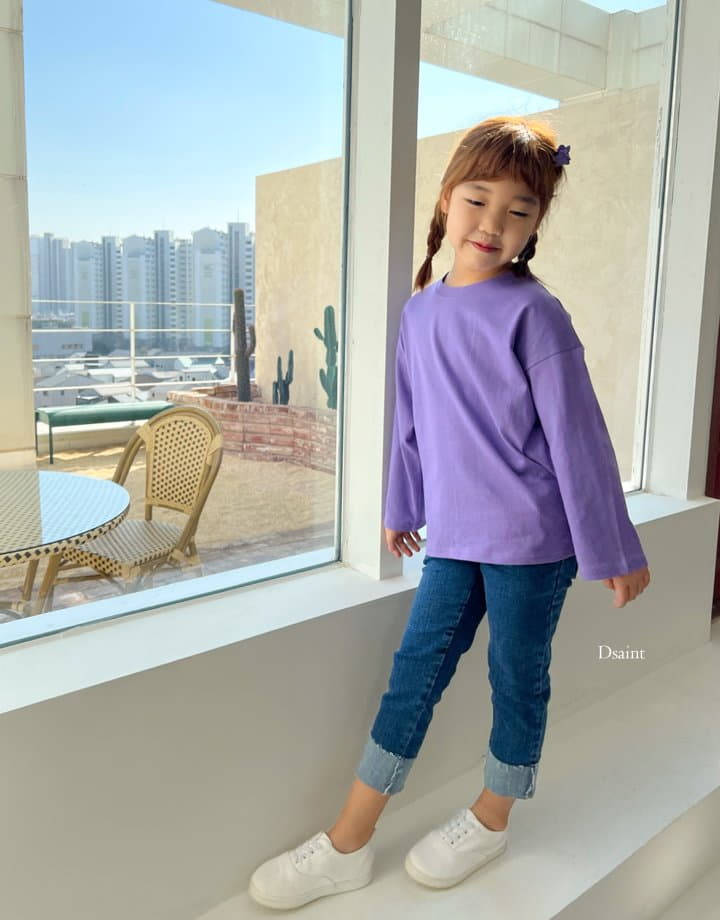 Dsaint - Korean Children Fashion - #todddlerfashion - Roll UP Jeans - 5