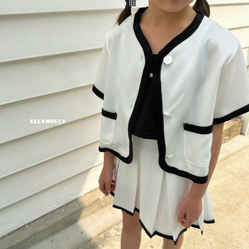 Ellymolly - Korean Children Fashion - #childofig - Binding Crop Jacket - 10