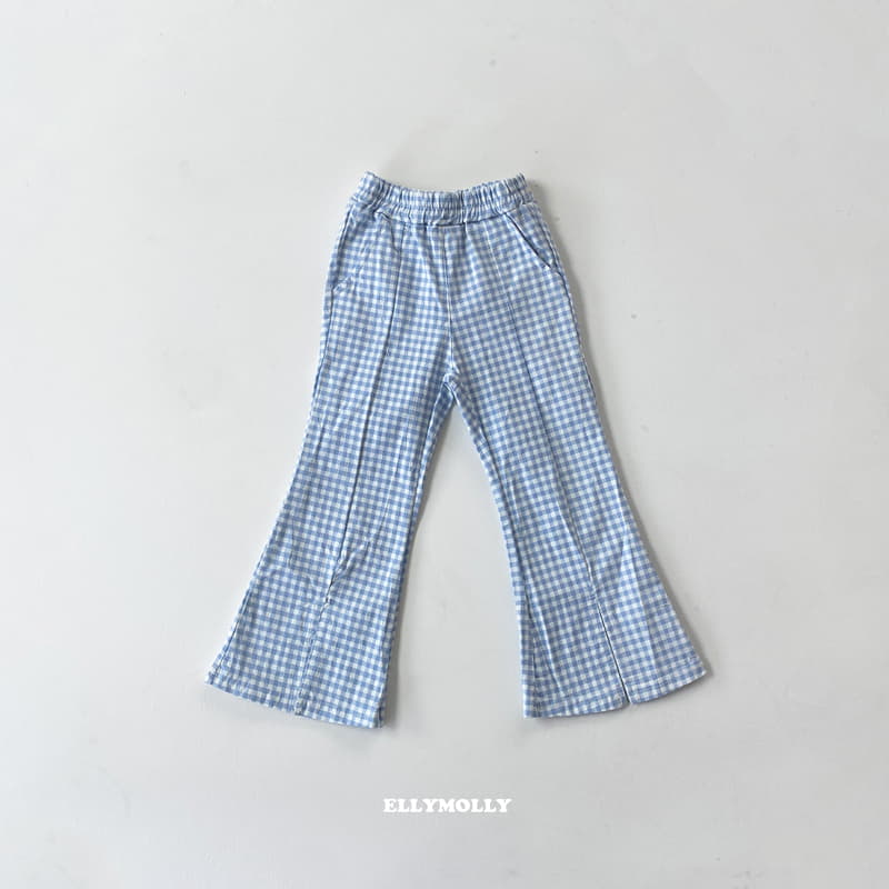 Ellymolly - Korean Children Fashion - #designkidswear - Check Slit Pants - 2