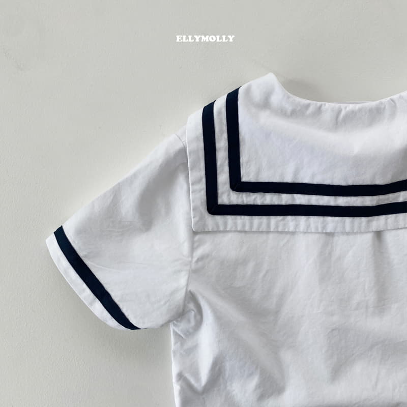 Ellymolly - Korean Children Fashion - #designkidswear - Elly Sailor Shirt - 4