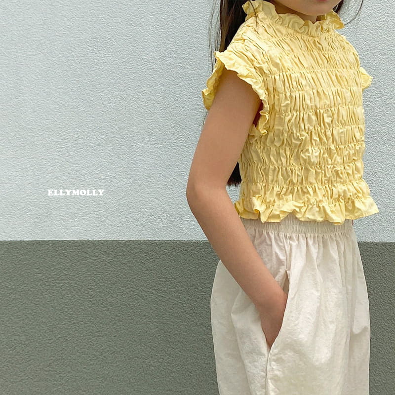 Ellymolly - Korean Children Fashion - #fashionkids - Cheese Smocked Sleeveless - 11