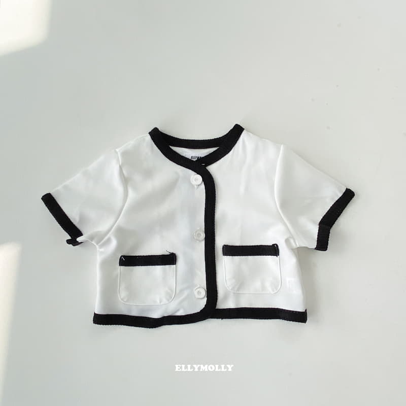 Ellymolly - Korean Children Fashion - #fashionkids - Binding Crop Jacket