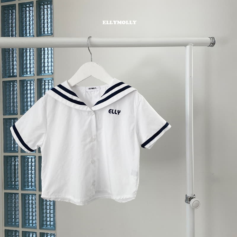 Ellymolly - Korean Children Fashion - #fashionkids - Elly Sailor Shirt - 5