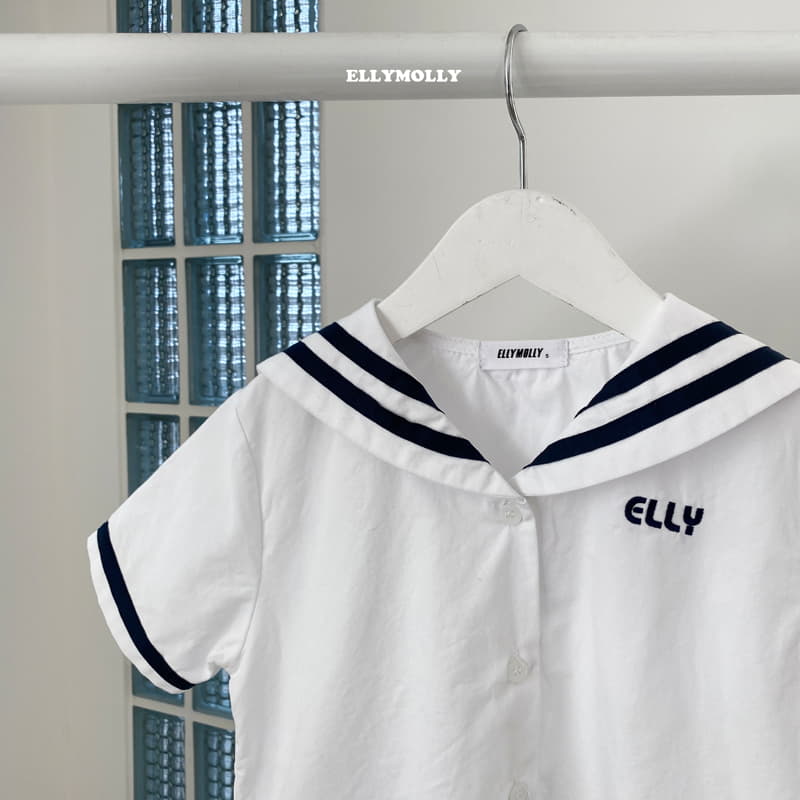 Ellymolly - Korean Children Fashion - #kidsshorts - Elly Sailor Shirt - 6