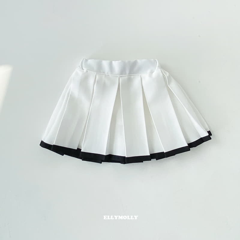 Ellymolly - Korean Children Fashion - #kidzfashiontrend - Poin Wrinkle Skirt - 2