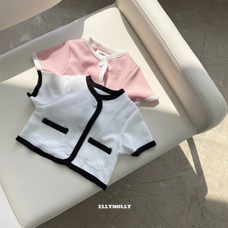 Ellymolly - Korean Children Fashion - #littlefashionista - Binding Crop Jacket - 6