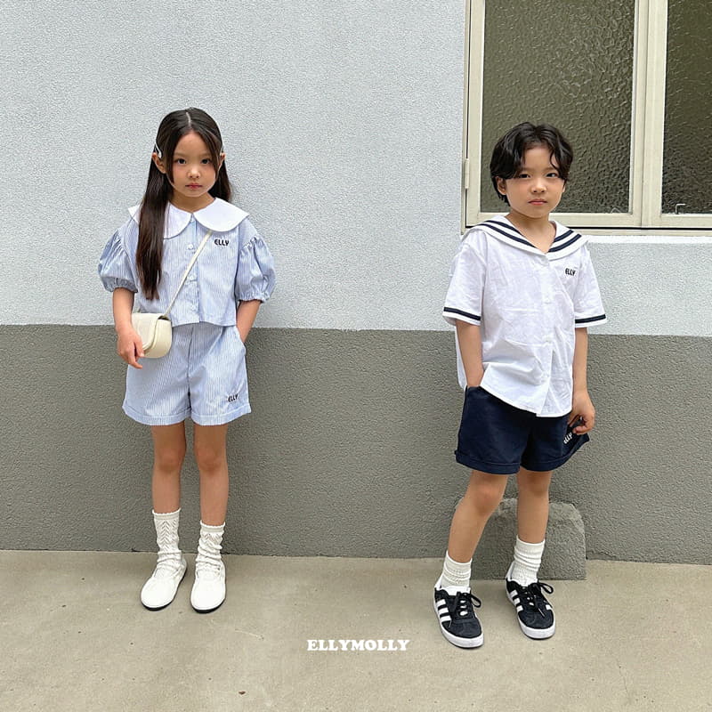 Ellymolly - Korean Children Fashion - #littlefashionista - Elly Sailor Shirt - 10