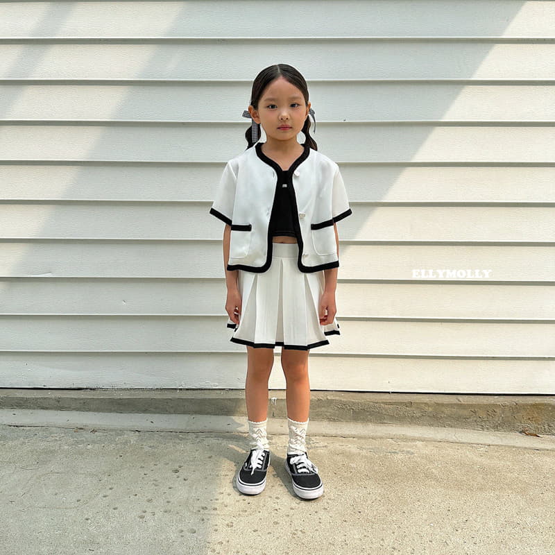 Ellymolly - Korean Children Fashion - #magicofchildhood - Binding Crop Jacket - 7