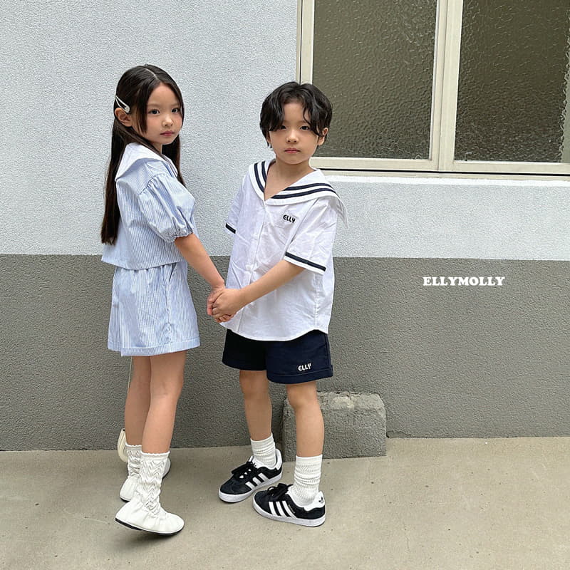 Ellymolly - Korean Children Fashion - #magicofchildhood - Elly Sailor Shirt - 11