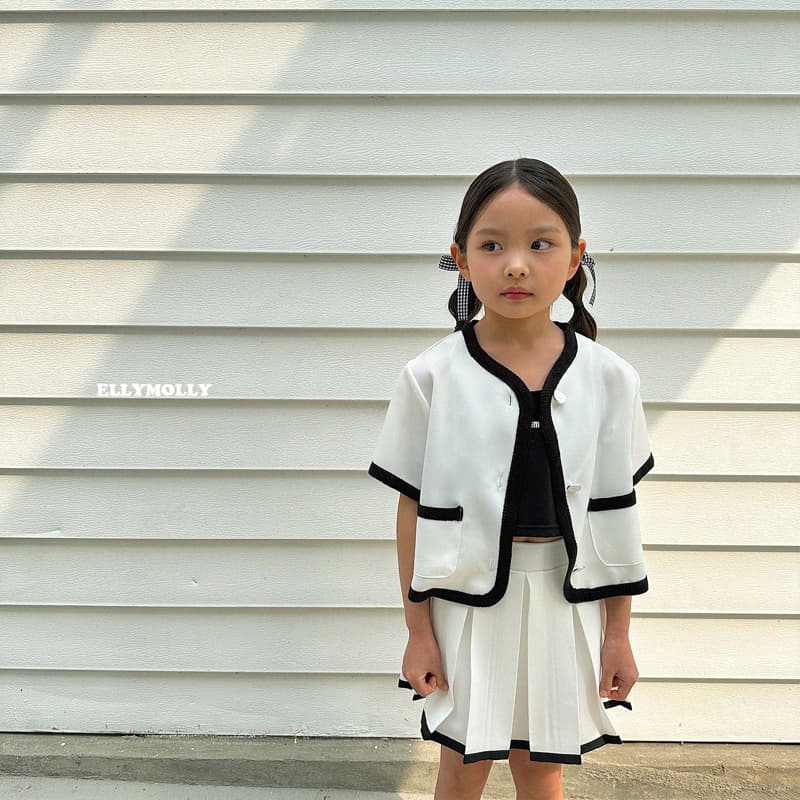 Ellymolly - Korean Children Fashion - #minifashionista - Binding Crop Jacket - 8