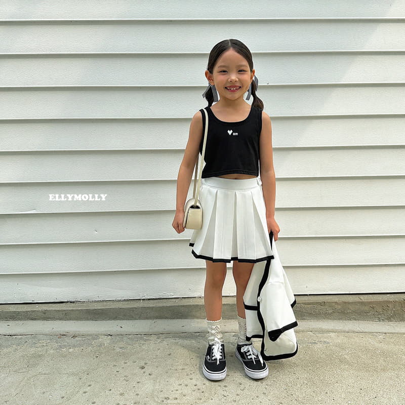 Ellymolly - Korean Children Fashion - #stylishchildhood - Poin Wrinkle Skirt - 10