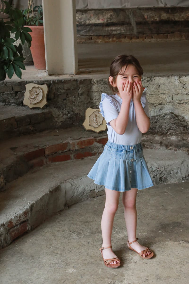 Flo - Korean Children Fashion - #childofig - Cendal Denim Skirt - 12