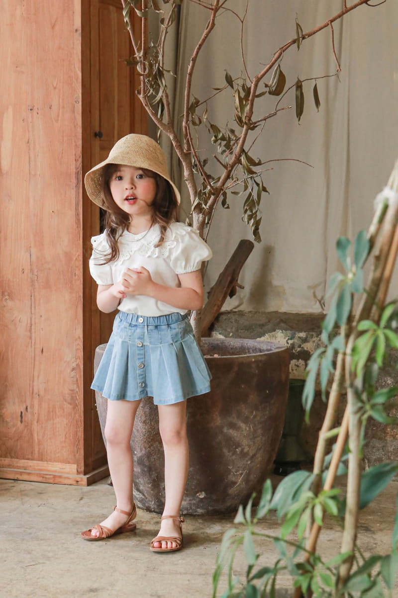 Flo - Korean Children Fashion - #fashionkids - Cendal Denim Skirt - 3