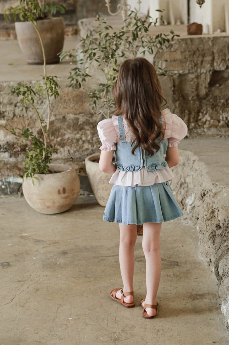 Flo - Korean Children Fashion - #kidzfashiontrend - Rosha Denim Vest - 7