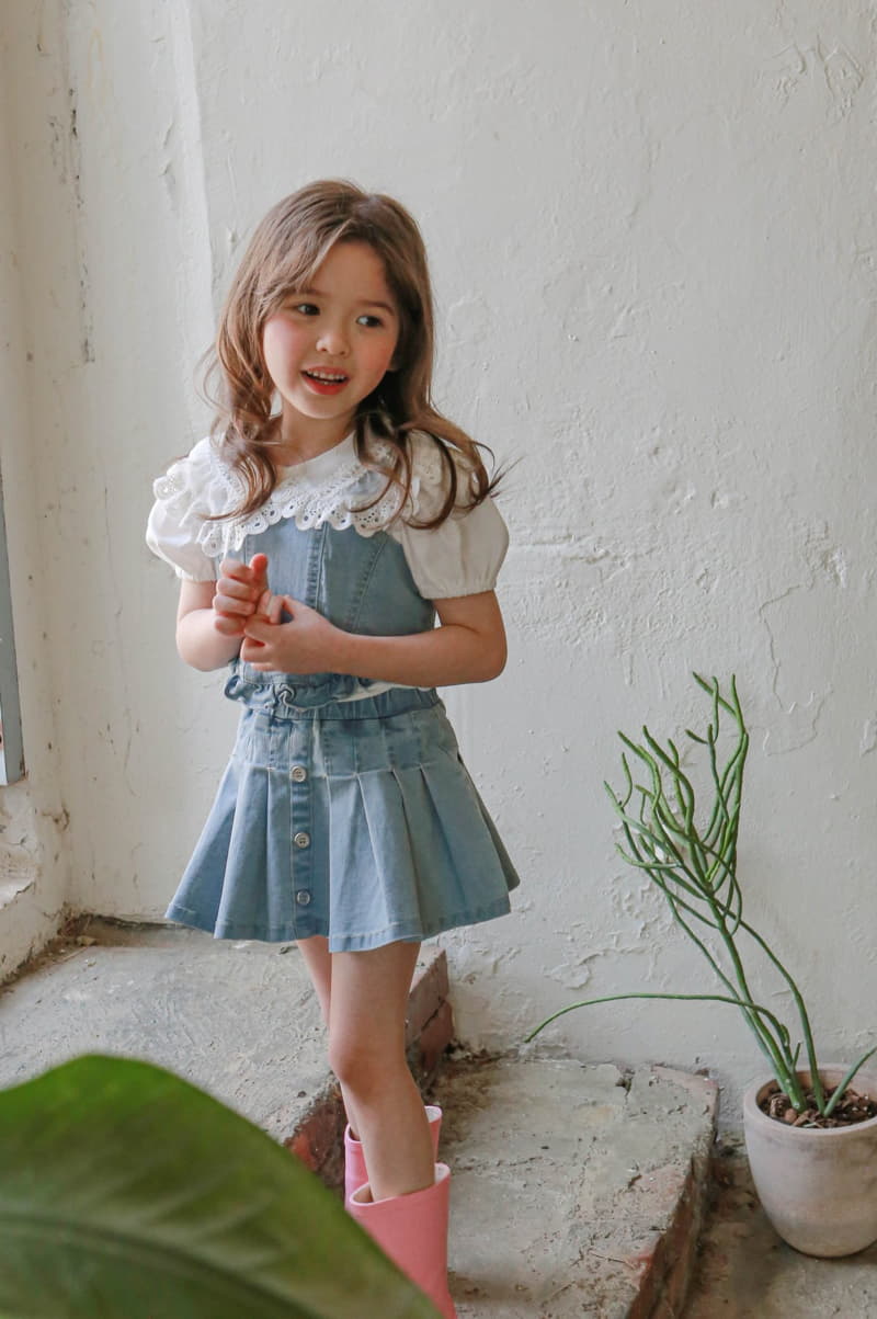 Flo - Korean Children Fashion - #littlefashionista - Cendal Denim Skirt - 8