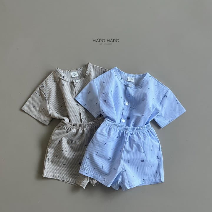 Haro Haro - Korean Children Fashion - #childofig - Hello Top Bottom Set - 6