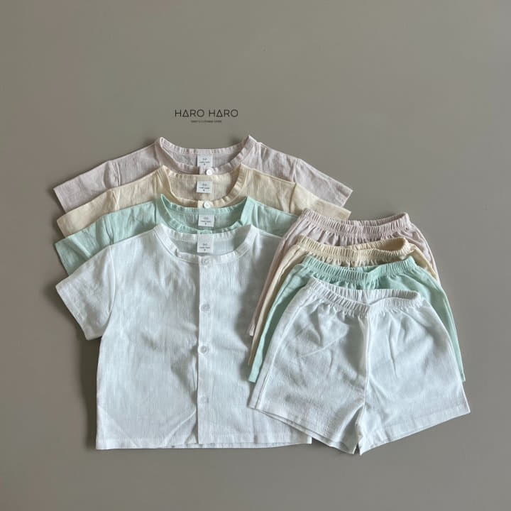 Haro Haro - Korean Children Fashion - #childofig - Linen Top Bottom Set - 5