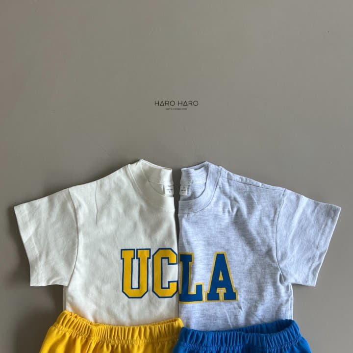 Haro Haro - Korean Children Fashion - #childofig - UCLA Top Bottom Set - 3