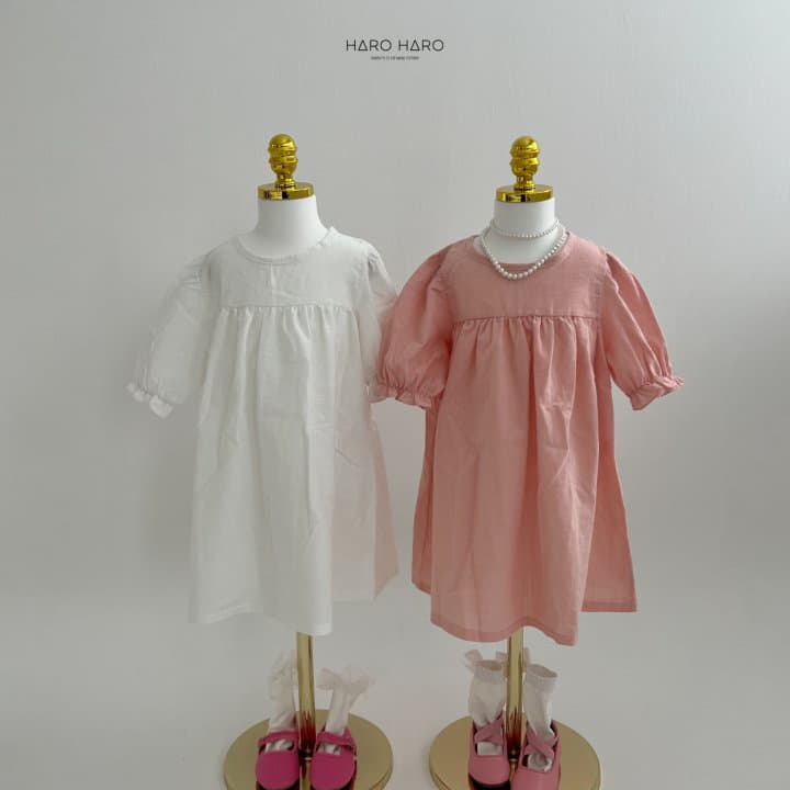 Haro Haro - Korean Children Fashion - #discoveringself - Shirring Linen One-piece - 12