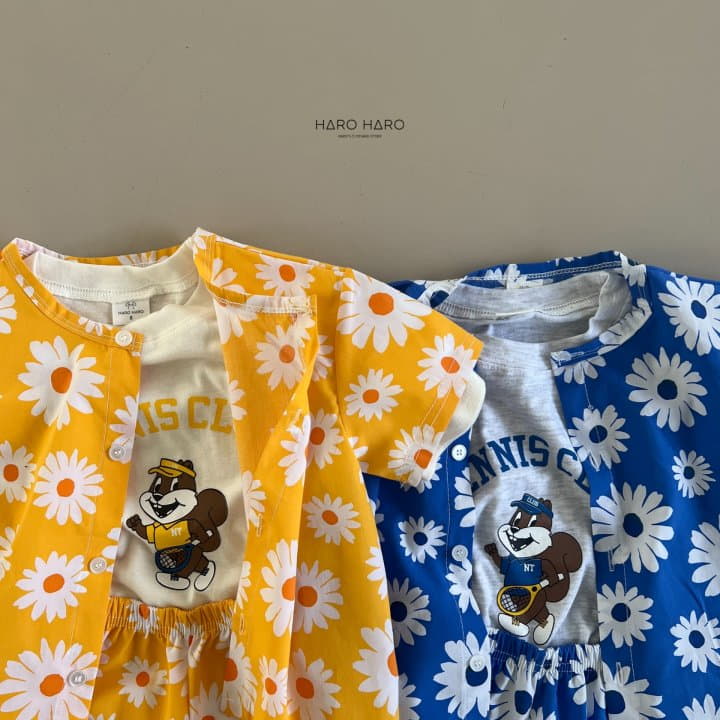 Haro Haro - Korean Children Fashion - #discoveringself - Daisy Top Bottom Set - 10