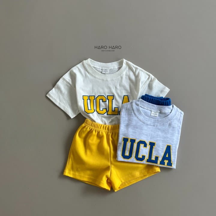 Haro Haro - Korean Children Fashion - #fashionkids - UCLA Top Bottom Set - 7