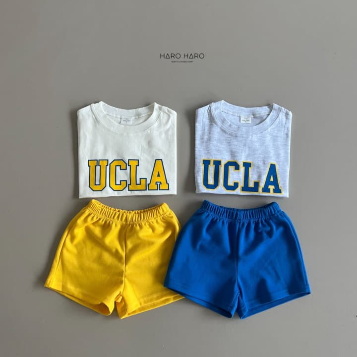 Haro Haro - Korean Children Fashion - #stylishchildhood - UCLA Top Bottom Set - 2