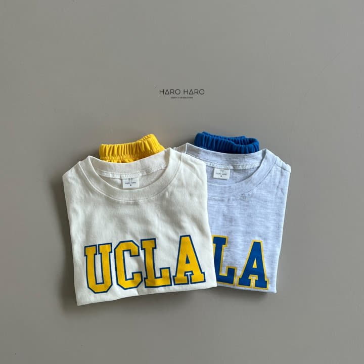 Haro Haro - Korean Children Fashion - #toddlerclothing - UCLA Top Bottom Set