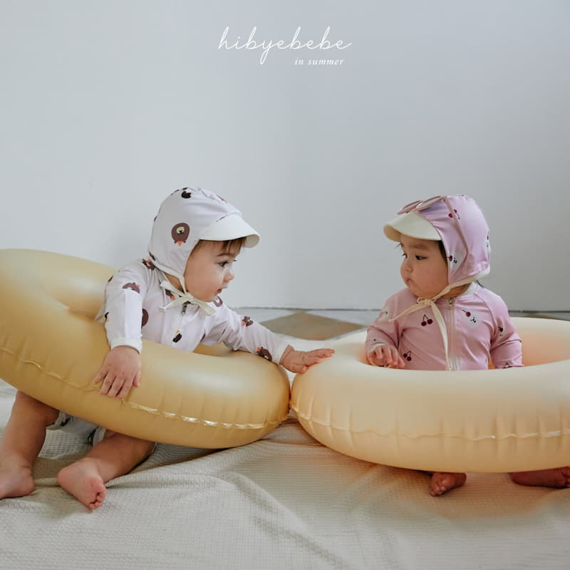 Hi Byebebe - Korean Baby Fashion - #babyboutique - Animal Friends Swim Bodysuit with Hat