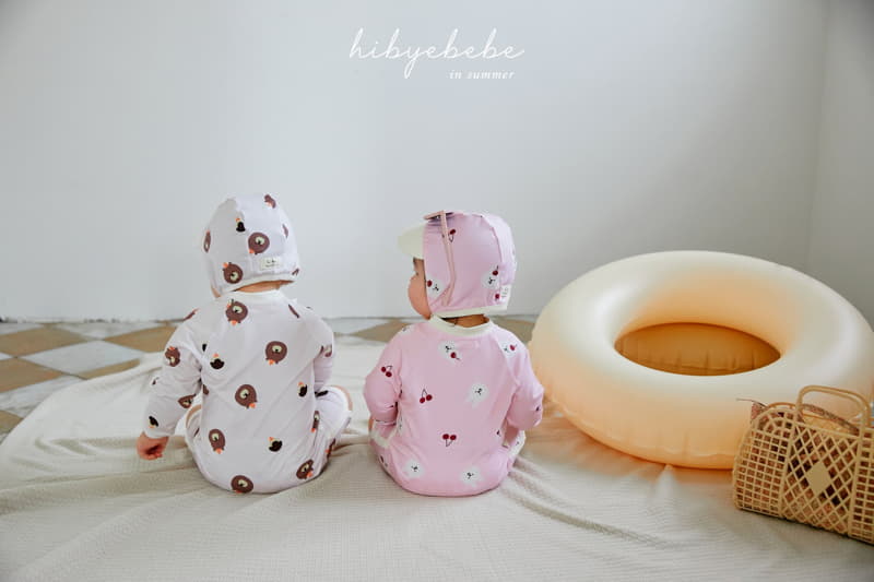 Hi Byebebe - Korean Baby Fashion - #babyclothing - Animal Friends Swim Bodysuit with Hat - 4