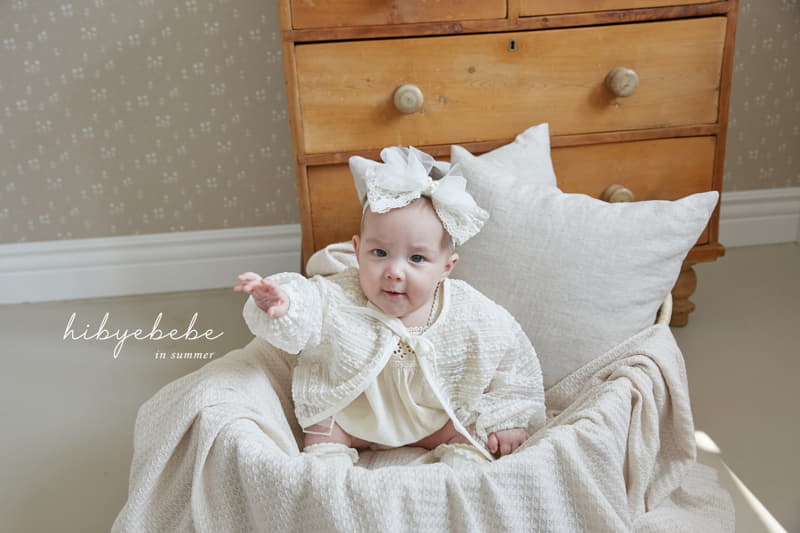 Hi Byebebe - Korean Baby Fashion - #babyfever - Lace Frill Cardigan - 2