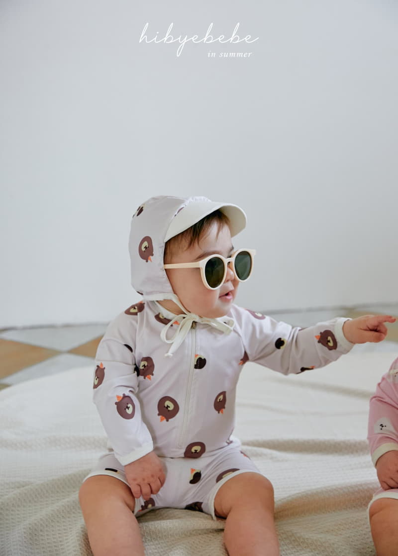 Hi Byebebe - Korean Baby Fashion - #babyfever - Animal Friends Swim Bodysuit with Hat - 5