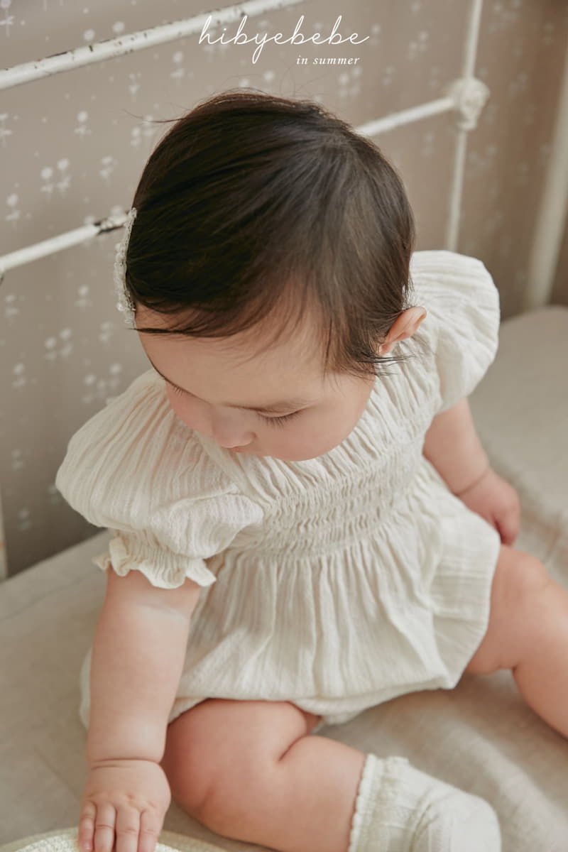 Hi Byebebe - Korean Baby Fashion - #babyfever - Abegge Smocking Bodysuit - 2