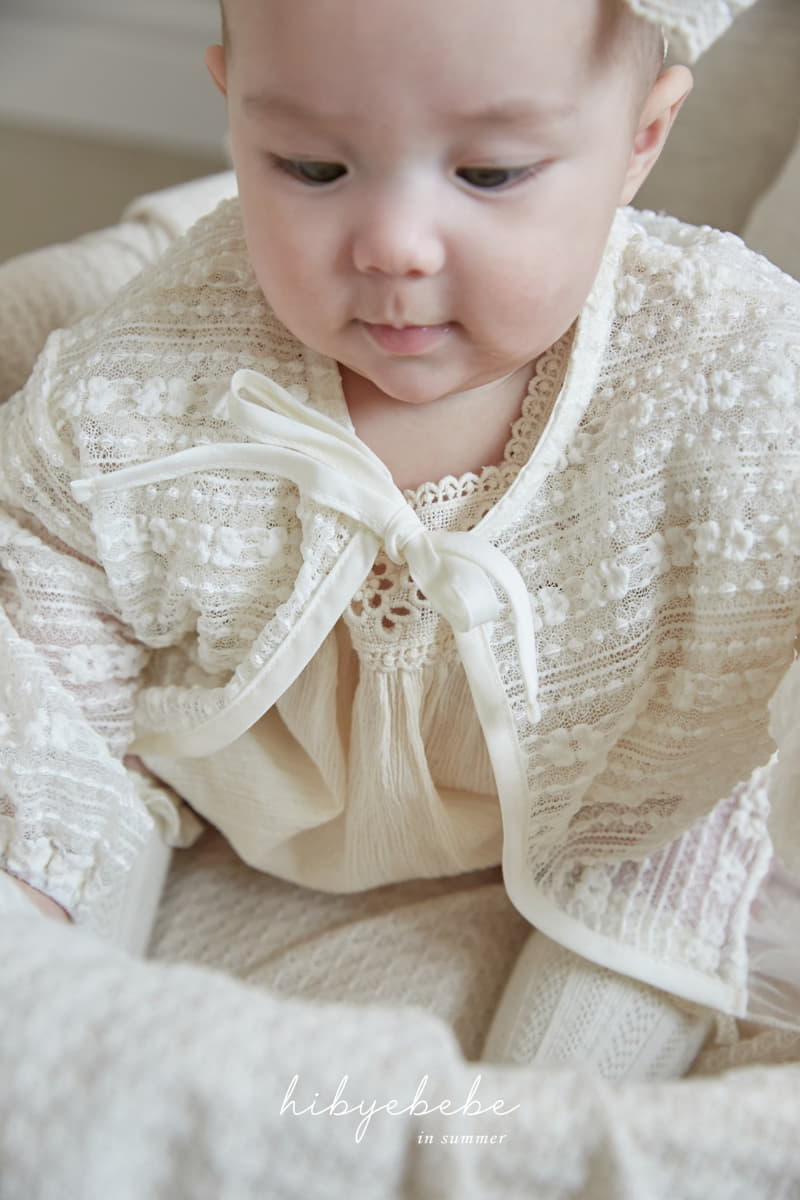 Hi Byebebe - Korean Baby Fashion - #babygirlfashion - Lace Frill Cardigan - 3