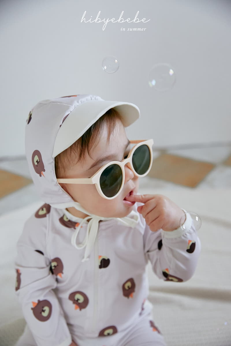 Hi Byebebe - Korean Baby Fashion - #babygirlfashion - Animal Friends Swim Bodysuit with Hat - 6