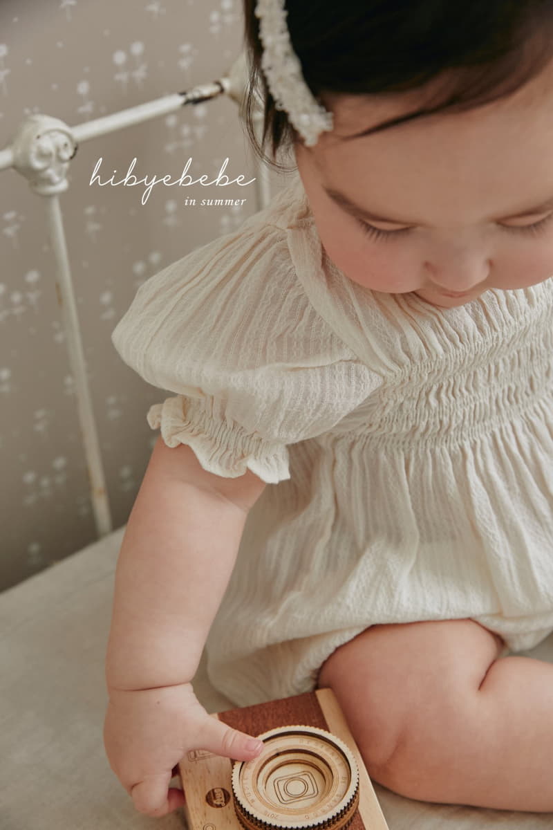 Hi Byebebe - Korean Baby Fashion - #babygirlfashion - Abegge Smocking Bodysuit - 3