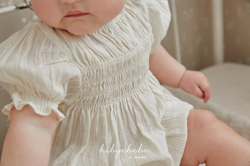 Hi Byebebe - Korean Baby Fashion - #babygirlfashion - Abegge Smocking Bodysuit - 4