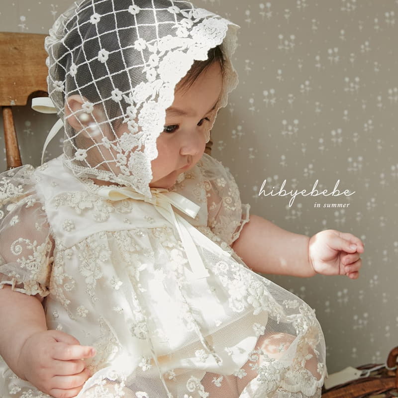 Hi Byebebe - Korean Baby Fashion - #babygirlfashion - Blossom Lace Bonnet - 4