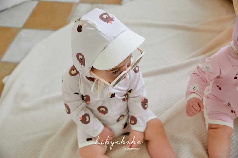 Hi Byebebe - Korean Baby Fashion - #babyoninstagram - Animal Friends Swim Bodysuit with Hat - 8