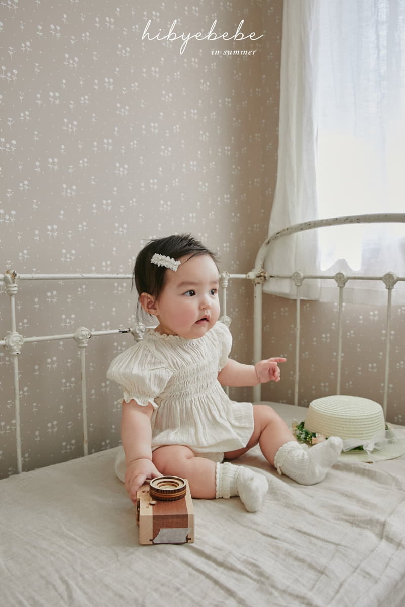 Hi Byebebe - Korean Baby Fashion - #babyoninstagram - Abegge Smocking Bodysuit - 5