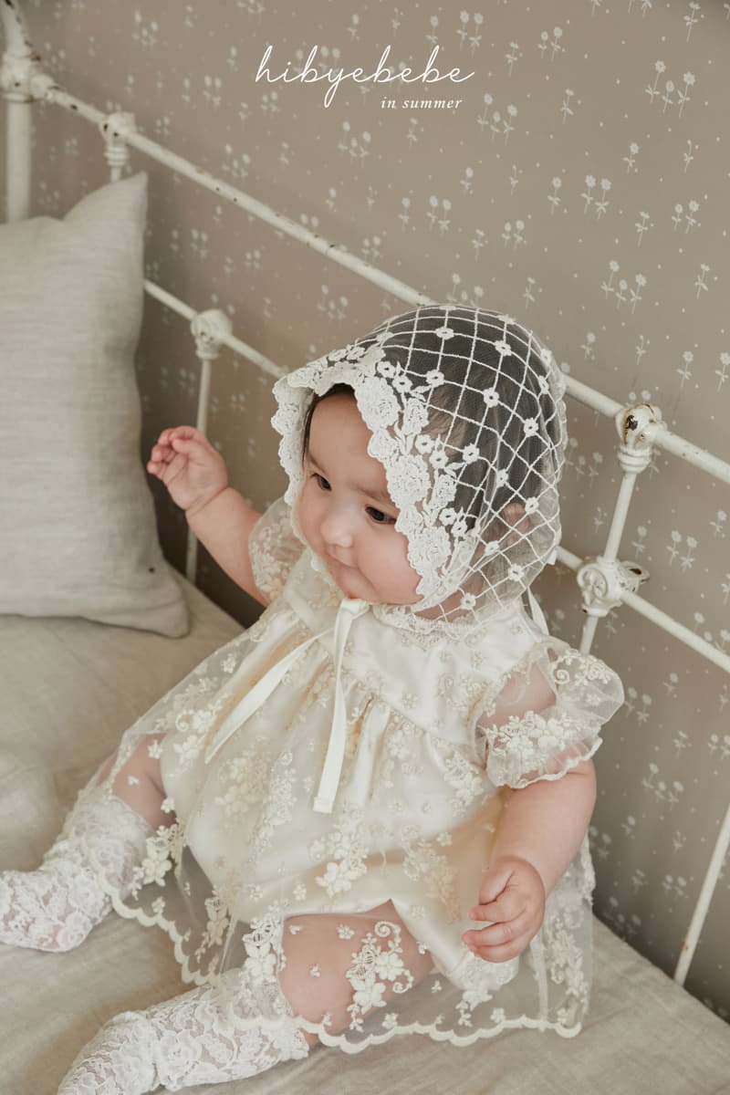 Hi Byebebe - Korean Baby Fashion - #babyoninstagram - Blossom Lace Bonnet - 5