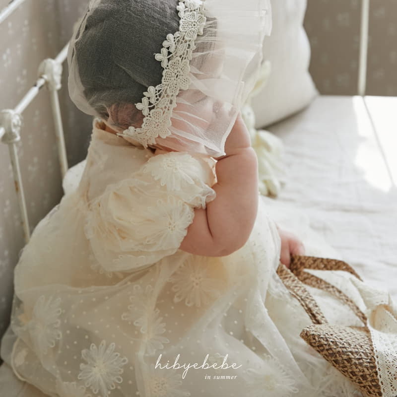 Hi Byebebe - Korean Baby Fashion - #babyootd - Maxy Lace Bonnet