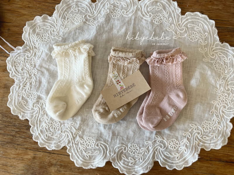 Hi Byebebe - Korean Baby Fashion - #babyootd - Lace Socks Set - 5