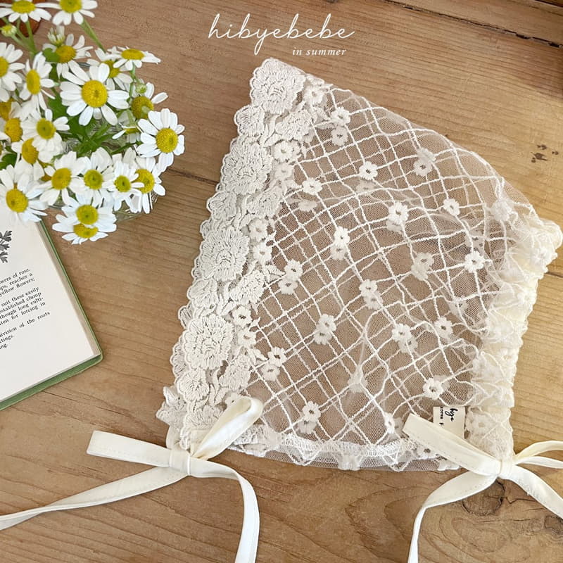 Hi Byebebe - Korean Baby Fashion - #babyootd - Blossom Lace Bonnet - 6