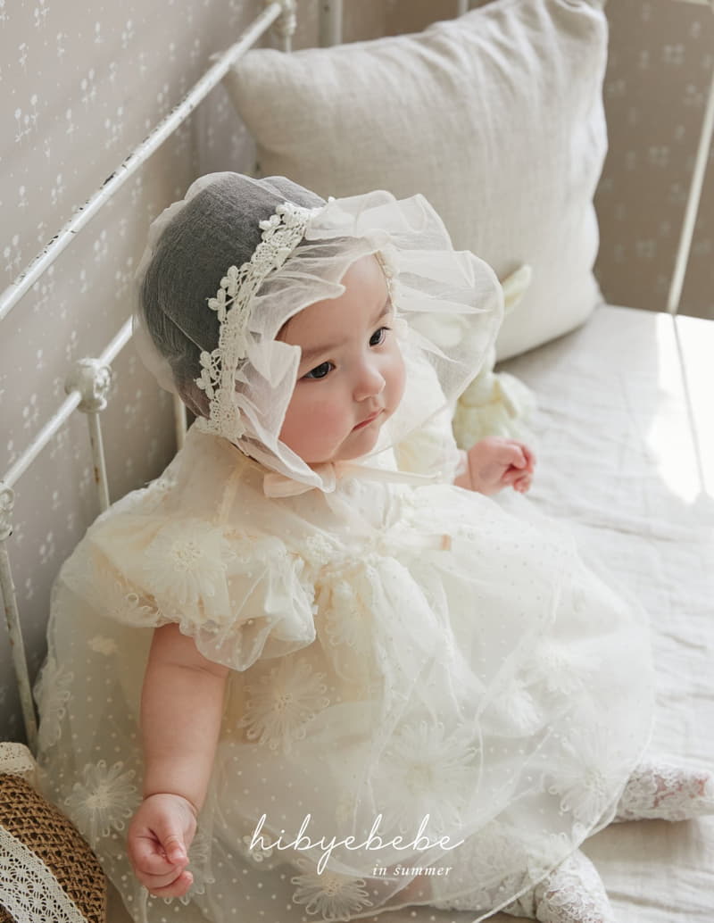 Hi Byebebe - Korean Baby Fashion - #babyoutfit - Maxy Lace Bonnet - 2