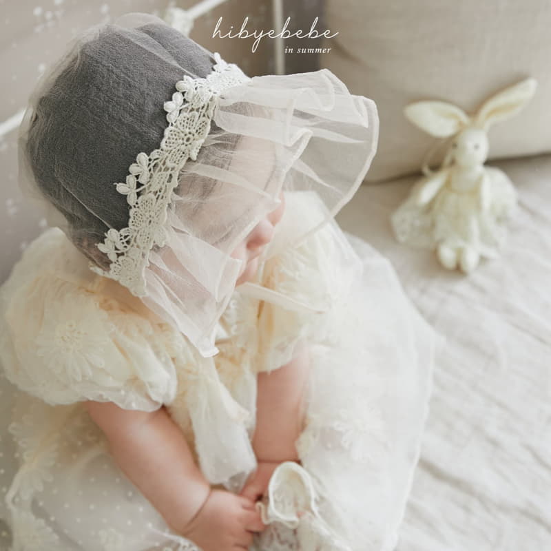 Hi Byebebe - Korean Baby Fashion - #babyoutfit - Maxy Lace Bonnet - 3