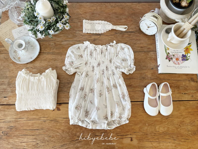 Hi Byebebe - Korean Baby Fashion - #babyoutfit - Abegge Smocking Bodysuit - 8