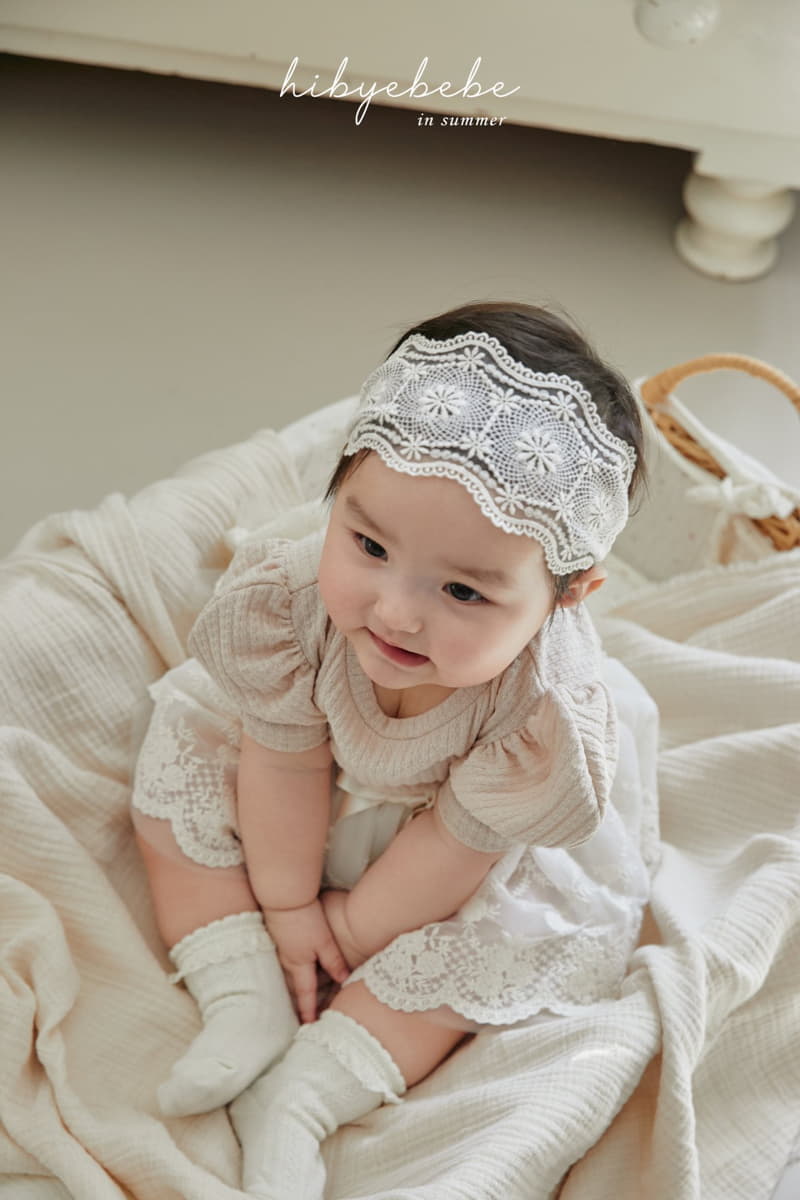 Hi Byebebe - Korean Baby Fashion - #babyootd - Summer Lace Hairband Set - 4