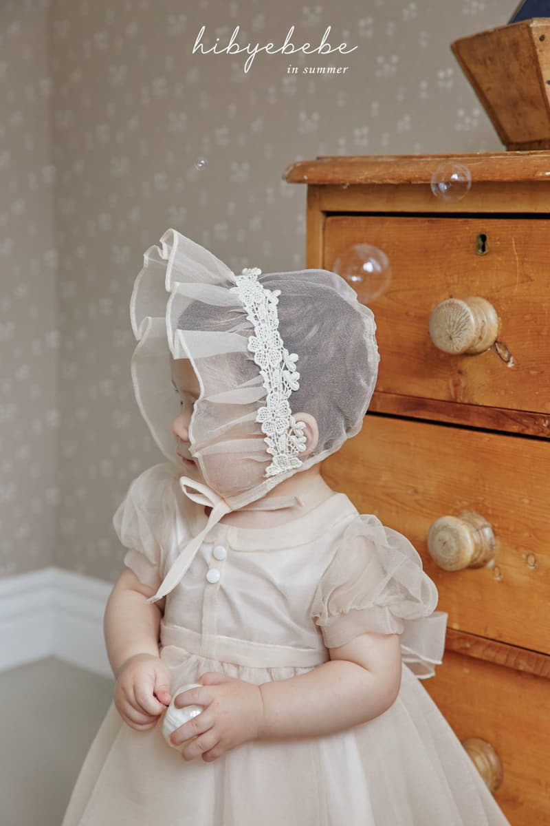 Hi Byebebe - Korean Baby Fashion - #smilingbaby - Maxy Lace Bonnet - 7