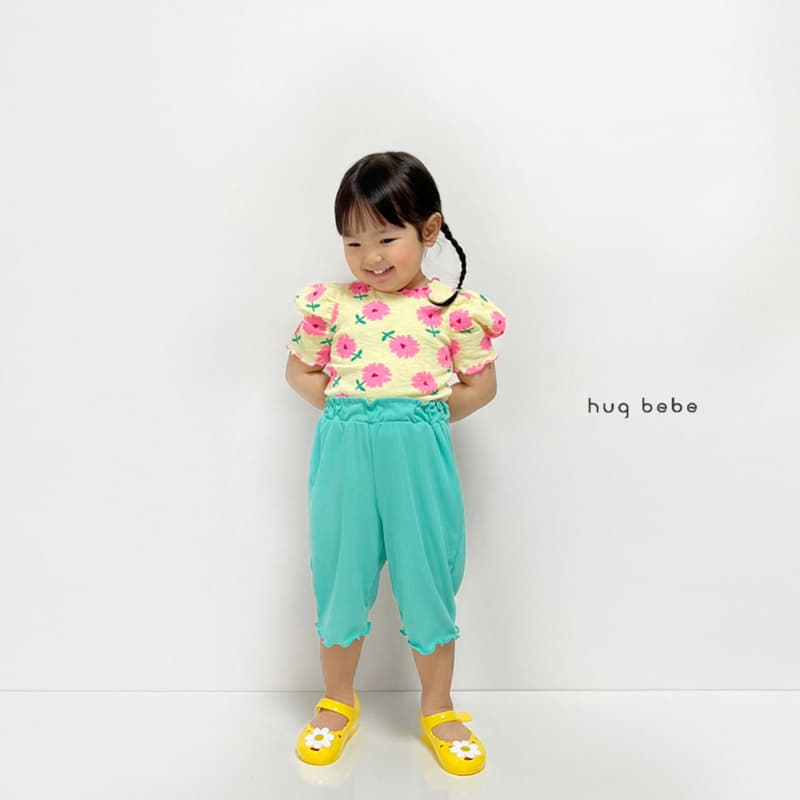 Hug Bebe - Korean Children Fashion - #kidzfashiontrend - Flower Puff Tee - 4