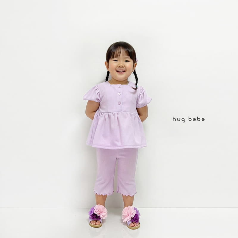 Hug Bebe - Korean Children Fashion - #childofig - Only U Top Bottom Set - 2